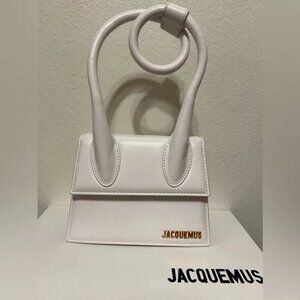 White Jacquemus mini hand bag